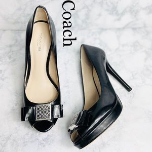 Coach Scarlett Peep Toe Pumps